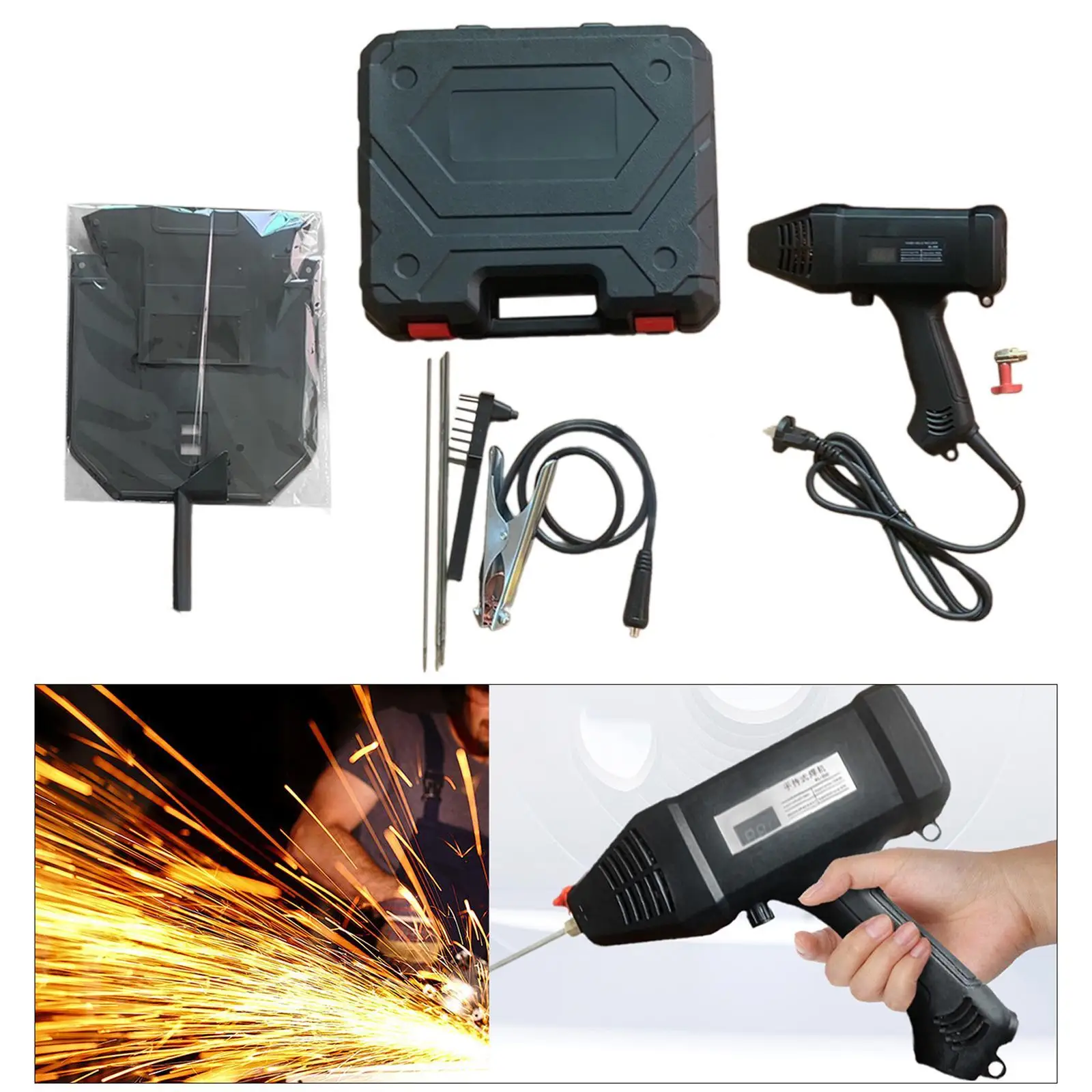 Saldatrice portatile per saldatore a bastoncino 110V Saldatrice portatile compatta, leggera, con display digitale inverter Igbt