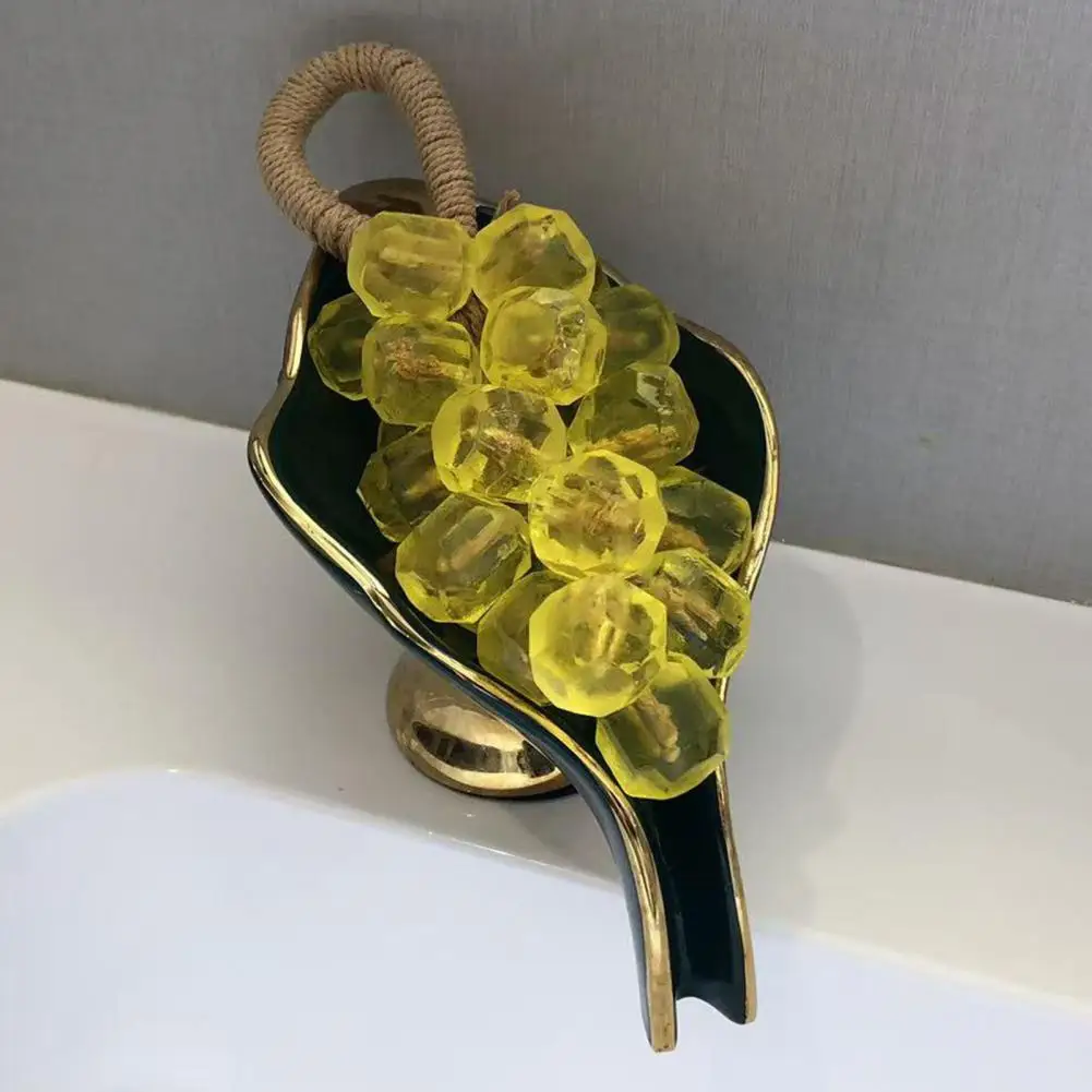 

Decorative Bathroom Soap Handmade Grape Soap on A Rope Translucent Fruit Shaped Bath Bar Decorative Hanging Soap for Shower
