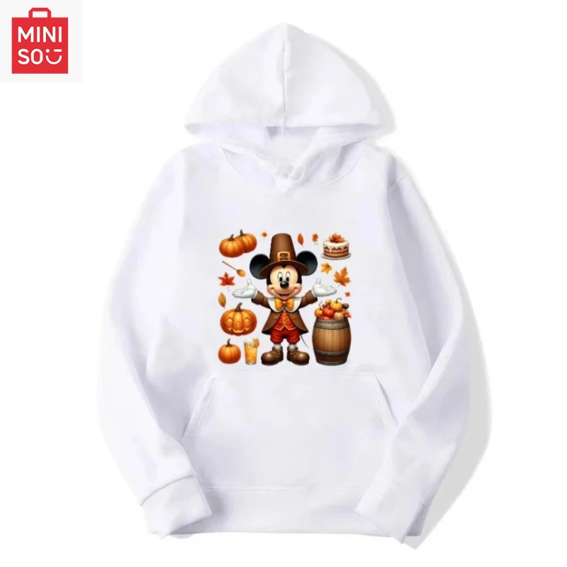 

Disney Autumn and Winter Halloween Mickey Limited Print Hooded Sweater for Men and Women High Quality Comfortable Casual Top