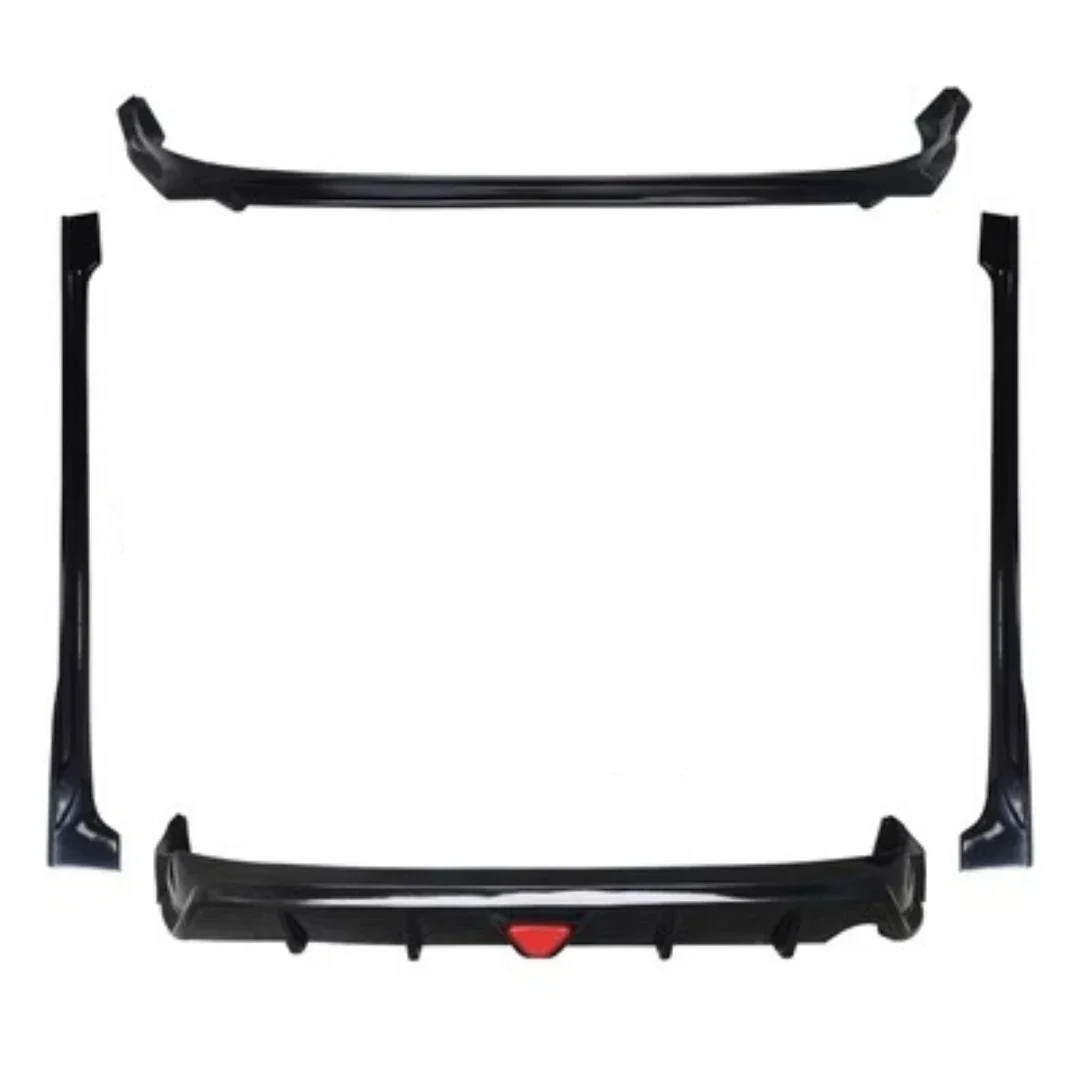 Unpainted ABS Body Kit for Toyota Levin modified fornt rear lip side skirt Auto Accessories
