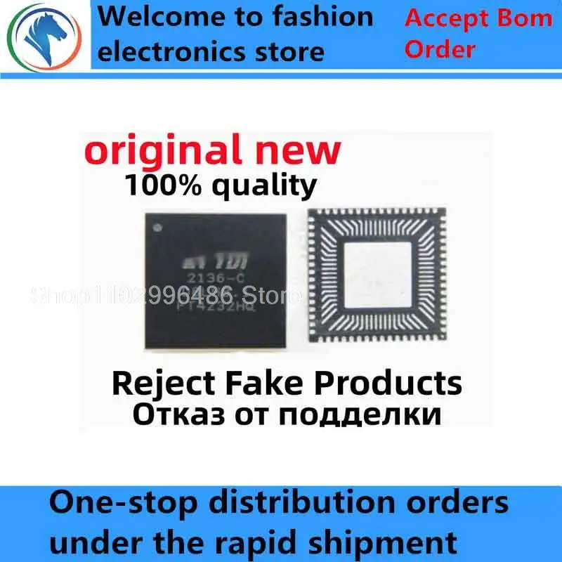 

2-5Pcs 100% New free delivery FT4232HQ-REEL FT4232HQ FT2232HQ-REEL FT2232HQ QFN-64 QFN64 Brand new original chips ic