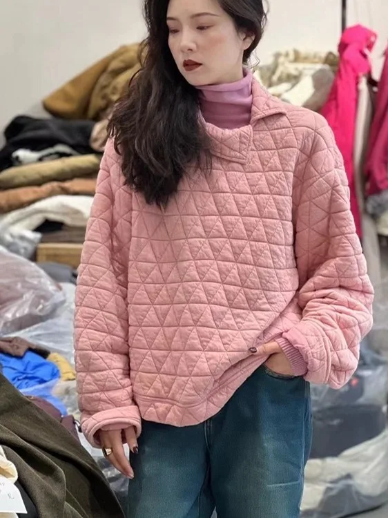 

Модный осенне-зимний дизайн: женская тонкая хлопковая куртка-толстовка большого размера с капюшоном, трендовая модель