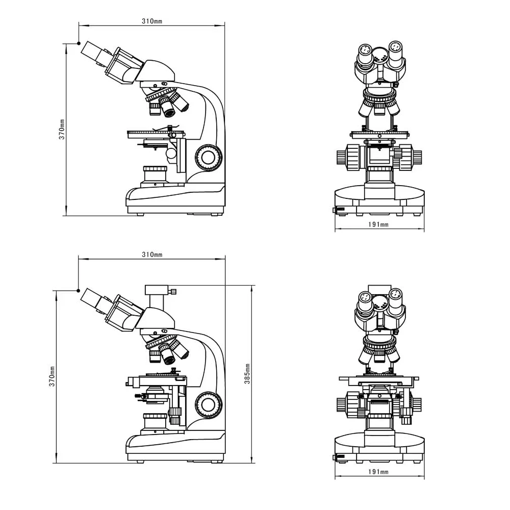 Polarizing Microscope Professional Laboratory Microscope JPL-1350 Monocular Binocular Trinocular