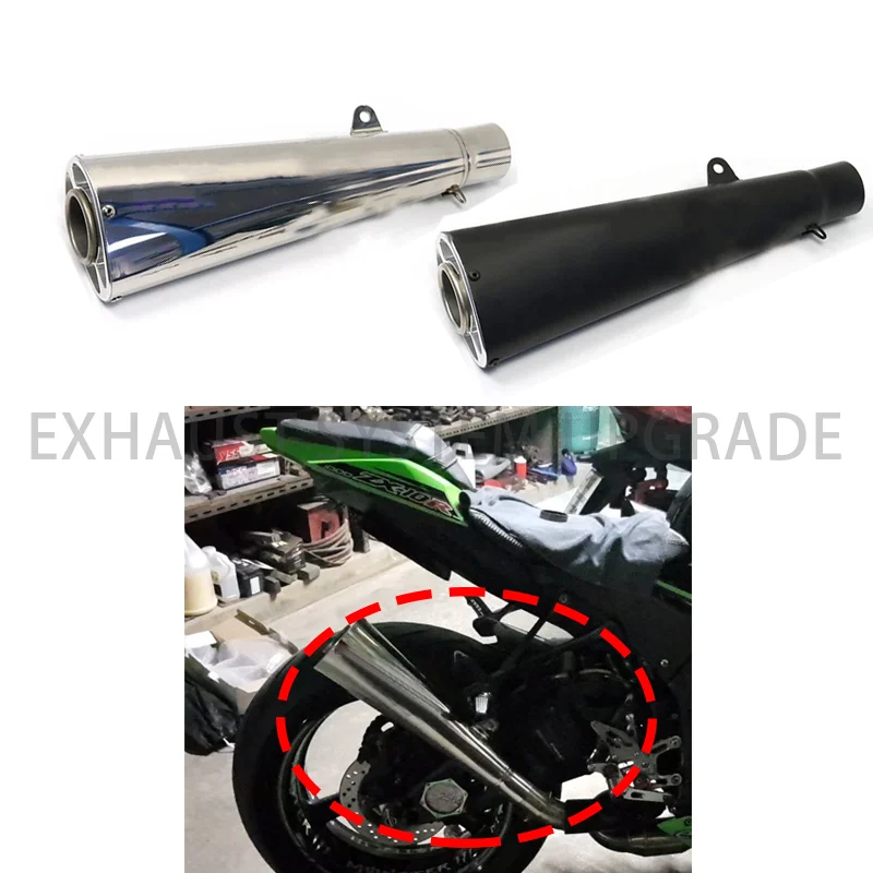 

Moto Racing For Suzuki Gsxr1300 Cafe Racer HP4 Zx14 Zx10r NK400 CBR Universal 51mm Brocks Motorcycle Exhaust DB Killer Escape