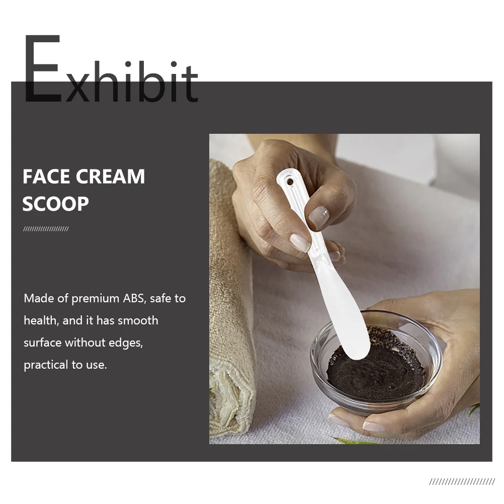 6Pcs Facial Mask Spatulas Cream Scoops Premium ABS Makeup Face Cream Spoon Mixing Rods for Skincare Beauty Salon Home