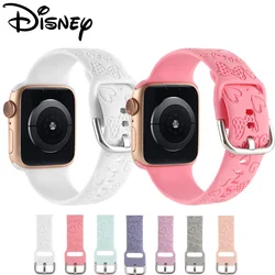 Disney Mickey Mouse Strap for Apple Watch Band 44mm 40mm 45mm 41mm 49mm 42mm 38mm Bracelet Iwatch Series 6 3 4 5 7 8 Ultra Band