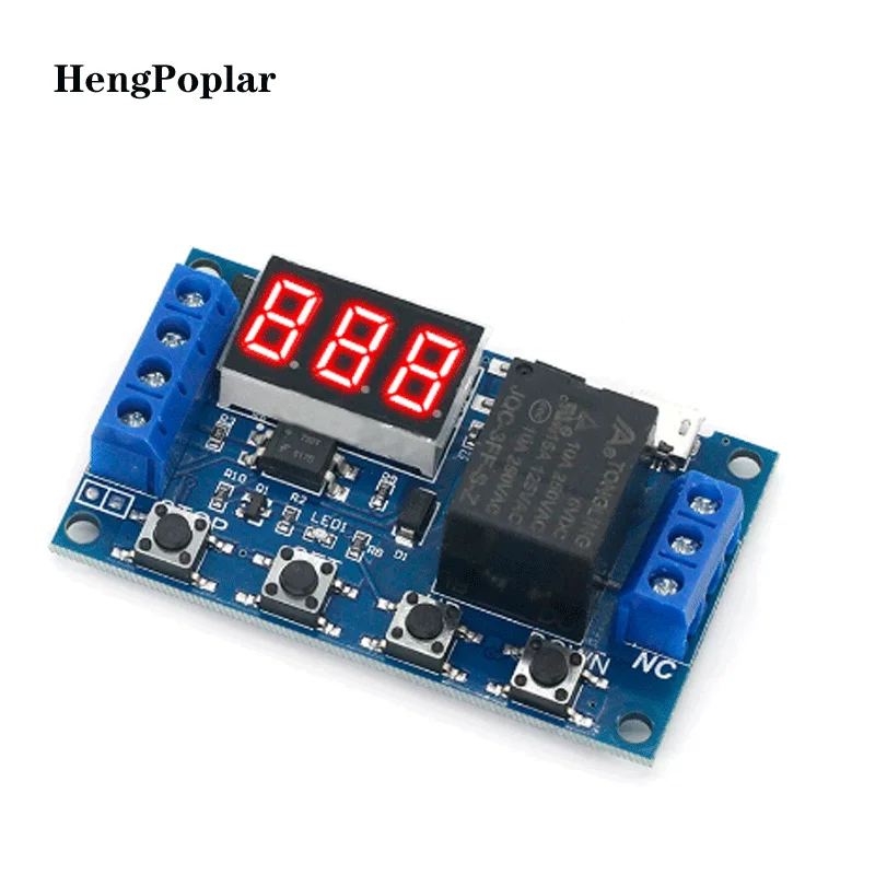 6-30V Relay Module Switch Trigger Time Delay Circuit Timer Cycle Adjustable 828 Promotion