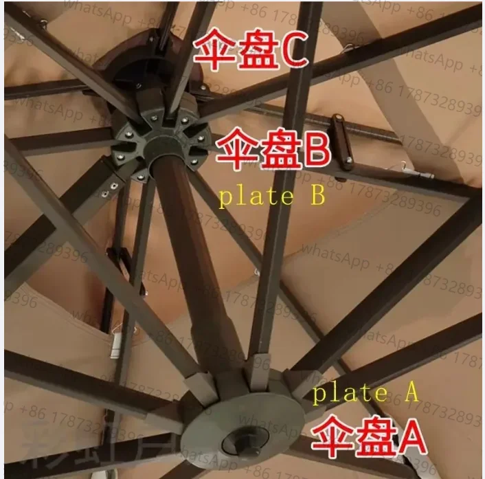 Original Outdoor parasol accessories repair balcony courtyard Roman Umbrella plate A  plate B
