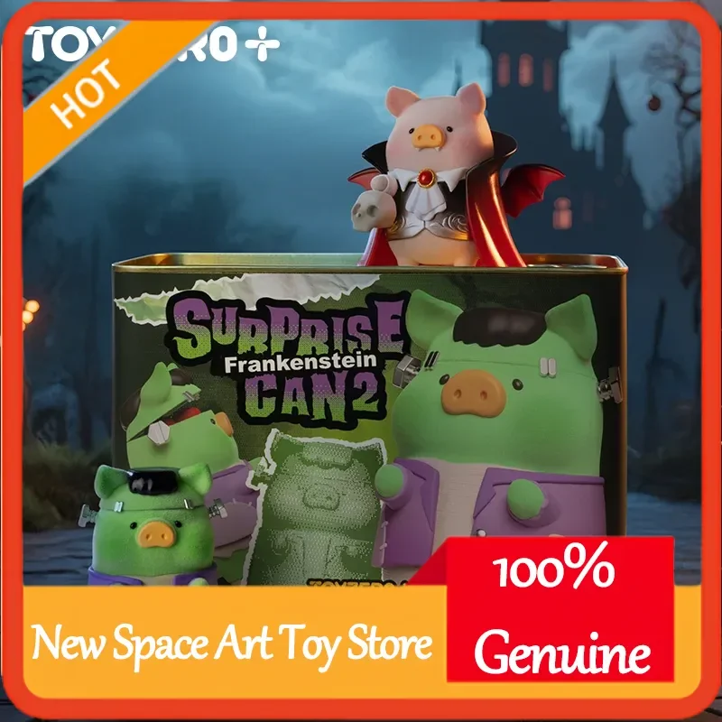 لولو الخنزير المعلب سلسلة الهالوين مجموعة صناديق أعمى مصاص دماء المومياء فرانكنشتاين اليقطين الوحش عمل الشكل الاطفال هدية الكريسماس #1