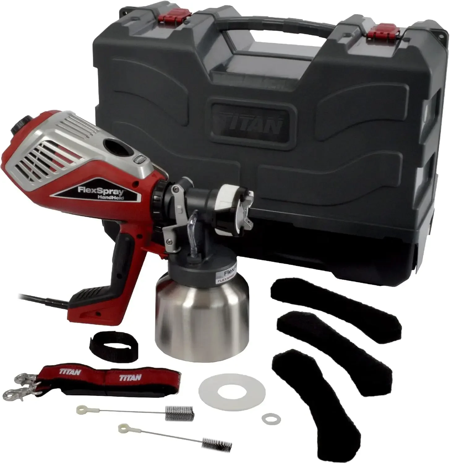 

Paint Sprayer Great for Interior Exterior and Fine Finishing Adjustable Settings Includes Storage Case and Shoulder Straps