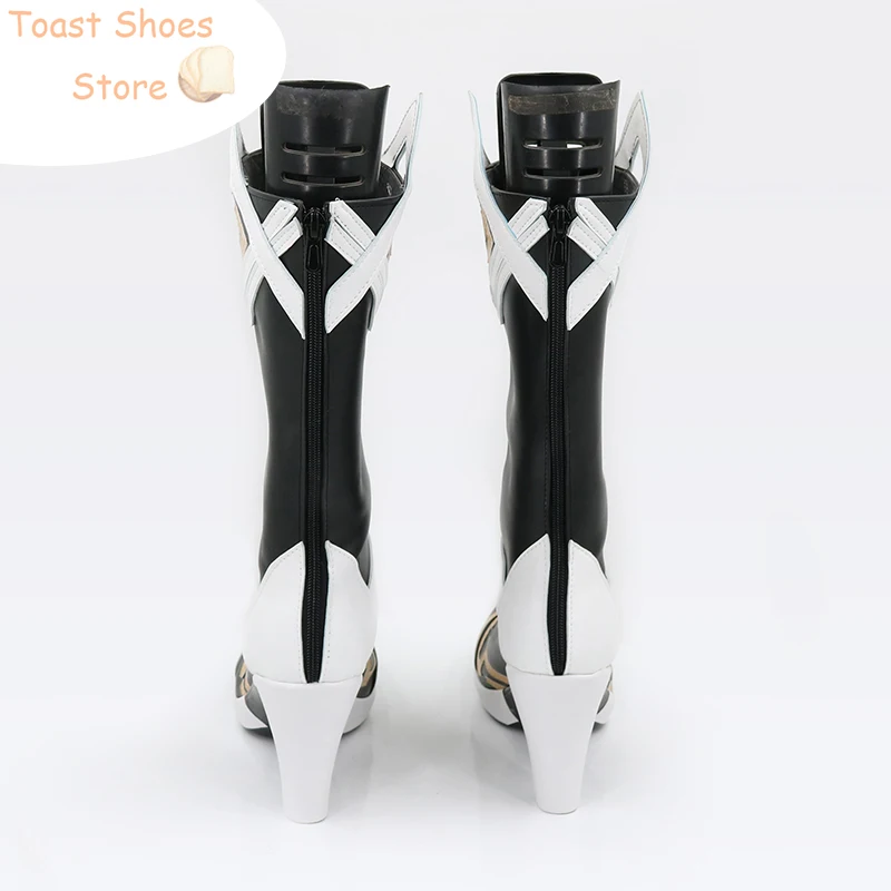 Chaussures de Cosplay du Jeu Honkai Impact 3 Li Sushang, Bottes de Carnaval d'Halloween, Accessoire de Costume en Cuir PU