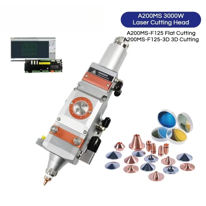 機器部品 高級防塵 A200MS-QBH-F125 AU3TECH 3000W ファイバー切断ヘッド 切断機用