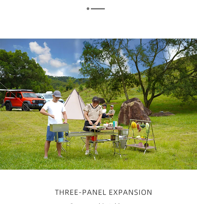 D082-BL mobile portable camping kitchen box for RV travel solution