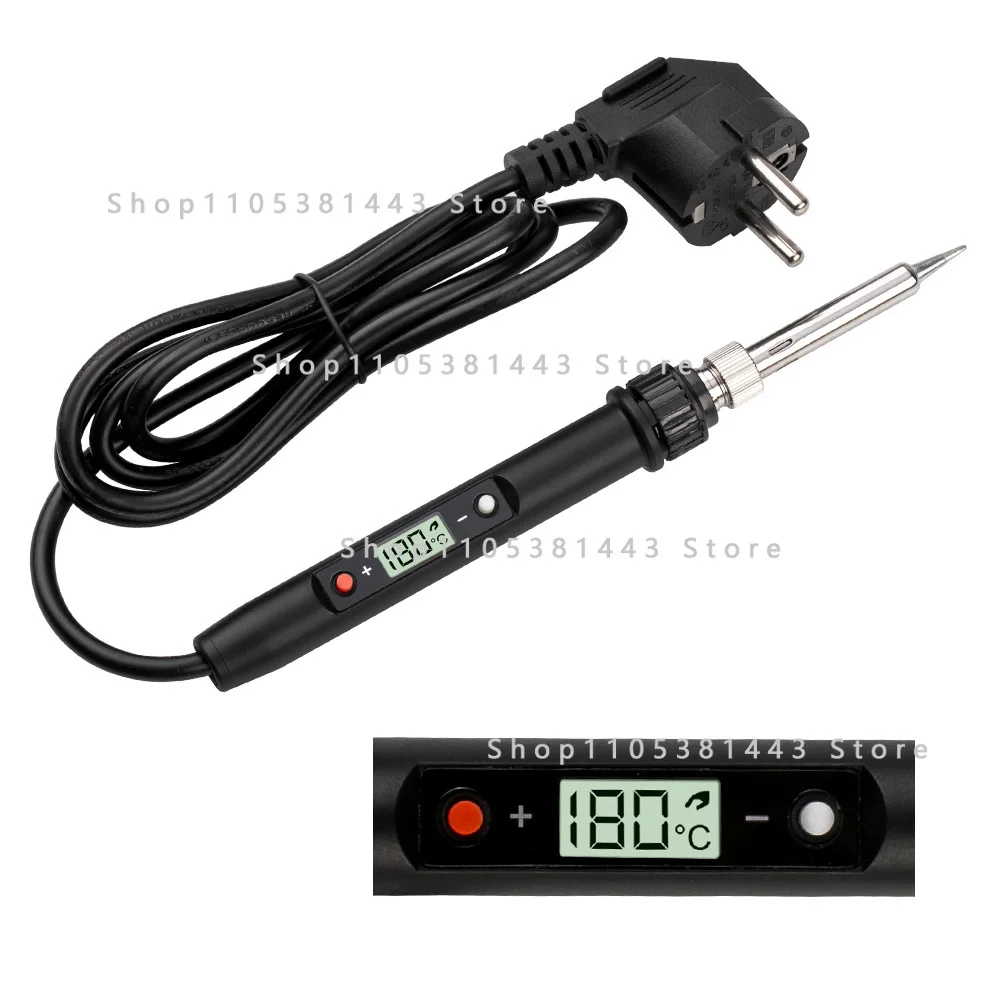 

220V 110V Welding Station with Rework Iron Accessories 80W Electric Adjustable Temperature Soldering Iron Pencil Grip Handpiece