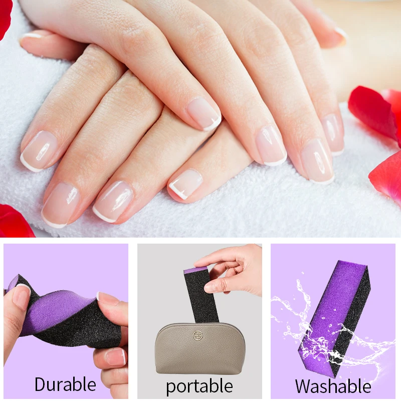 Nail Art Buffers Schuurblok 10 stks/partij Vingernagel Slijpen Pad Spons Buffer Polish Manicure Pedicure Gereedschap Acryl Nagelvijl