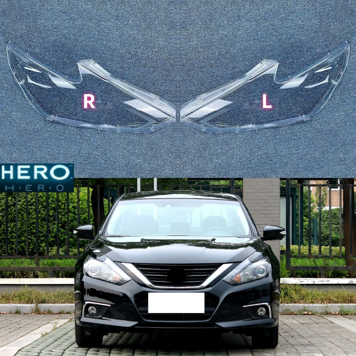 

For Nissan Teana 2016 2017 2018 Headlamp Lens Cover Headlights Shell Transparent Lampshade Replacement Glass Lamp Shade