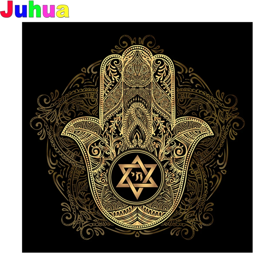 Gold and Black Mandala Lotus 5D full drill DIY Diamond embroidery Mosaic Kit religious Picture Diamond Painting home decor