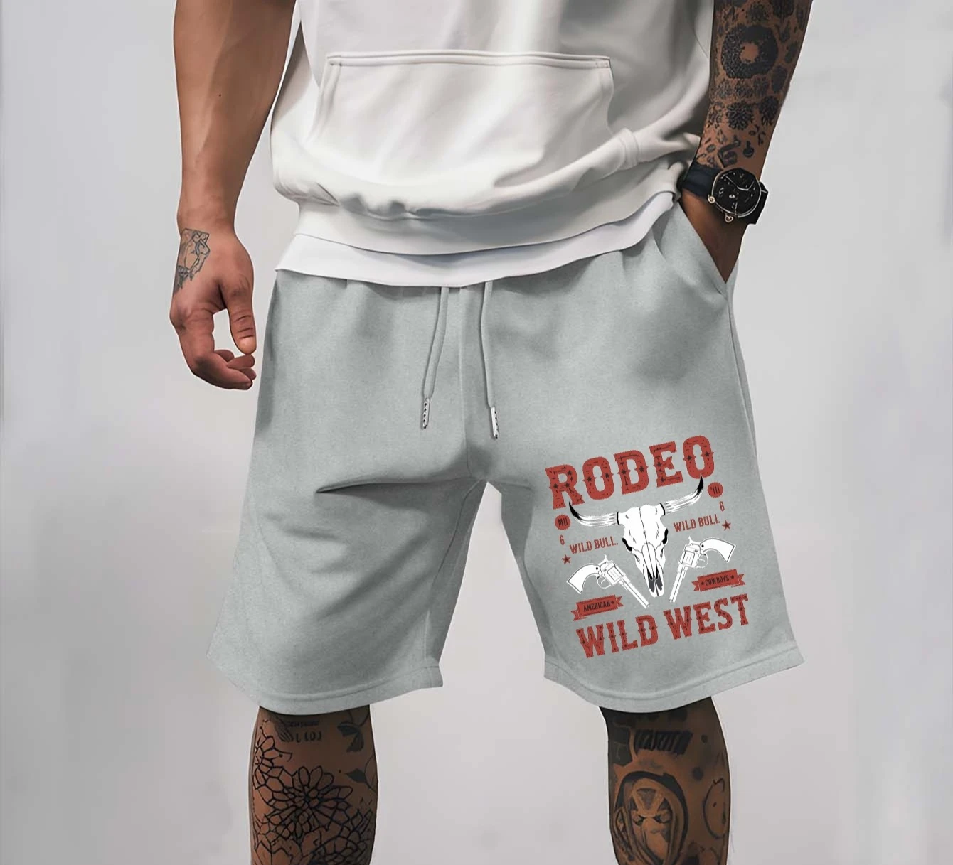 

Men's Casual Solid Color Shorts with Drawstring Waistband Design, Perfect for Summer Beach Vacations