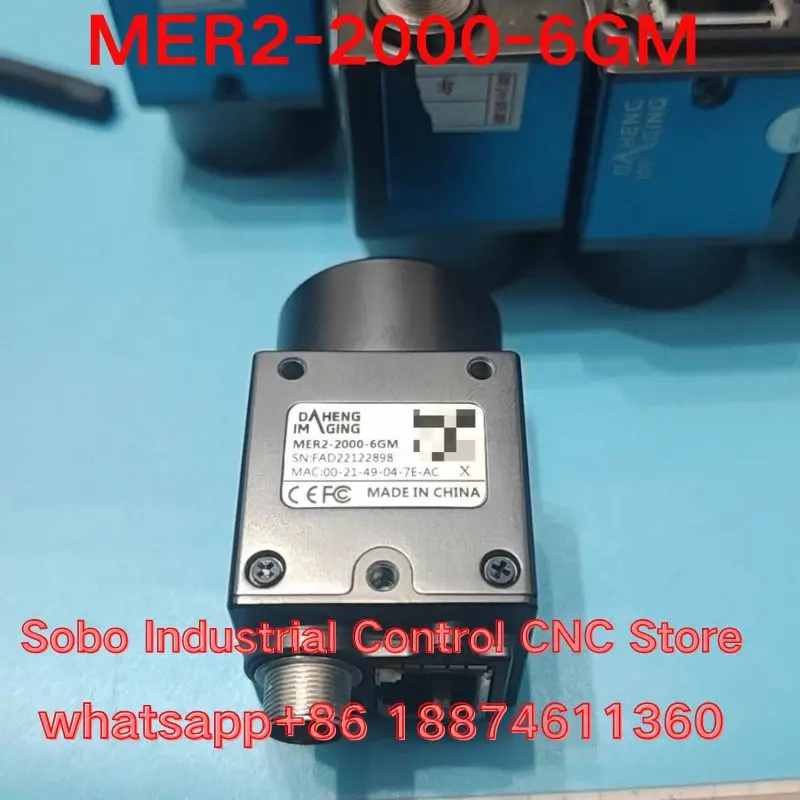 Second-hand test OK Industrial camera MER2-200-6GM, 20 megapixel black mesh port, 1-inch target surface, C-port