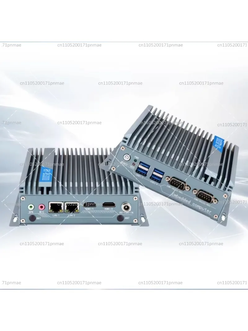 Industrial Box Computer Triple Display Embedded PC with GPIO RS232 RS485 Dual LAN Fanless Mini PC