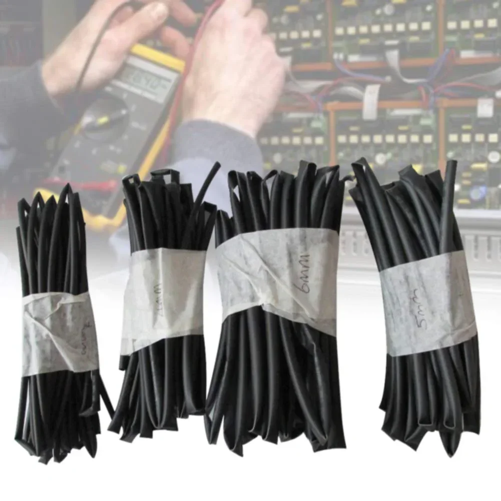 4 PCS Heat-shrink Tubing Thermoresistant Tube Heat Shrink Wrapping Kit 3/4/5/6mm Diy Insulation For Cables Shrink Wrap