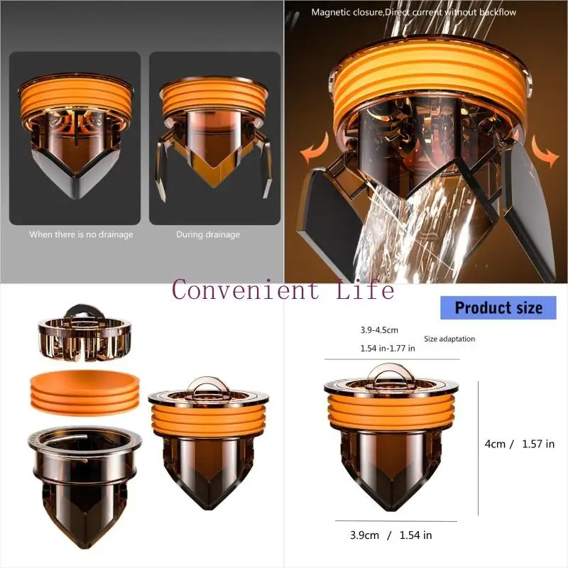 

L1EE 2PCS Самосековая дренажная дренаж для душа двойной двойный дренажный фильтр дренаж