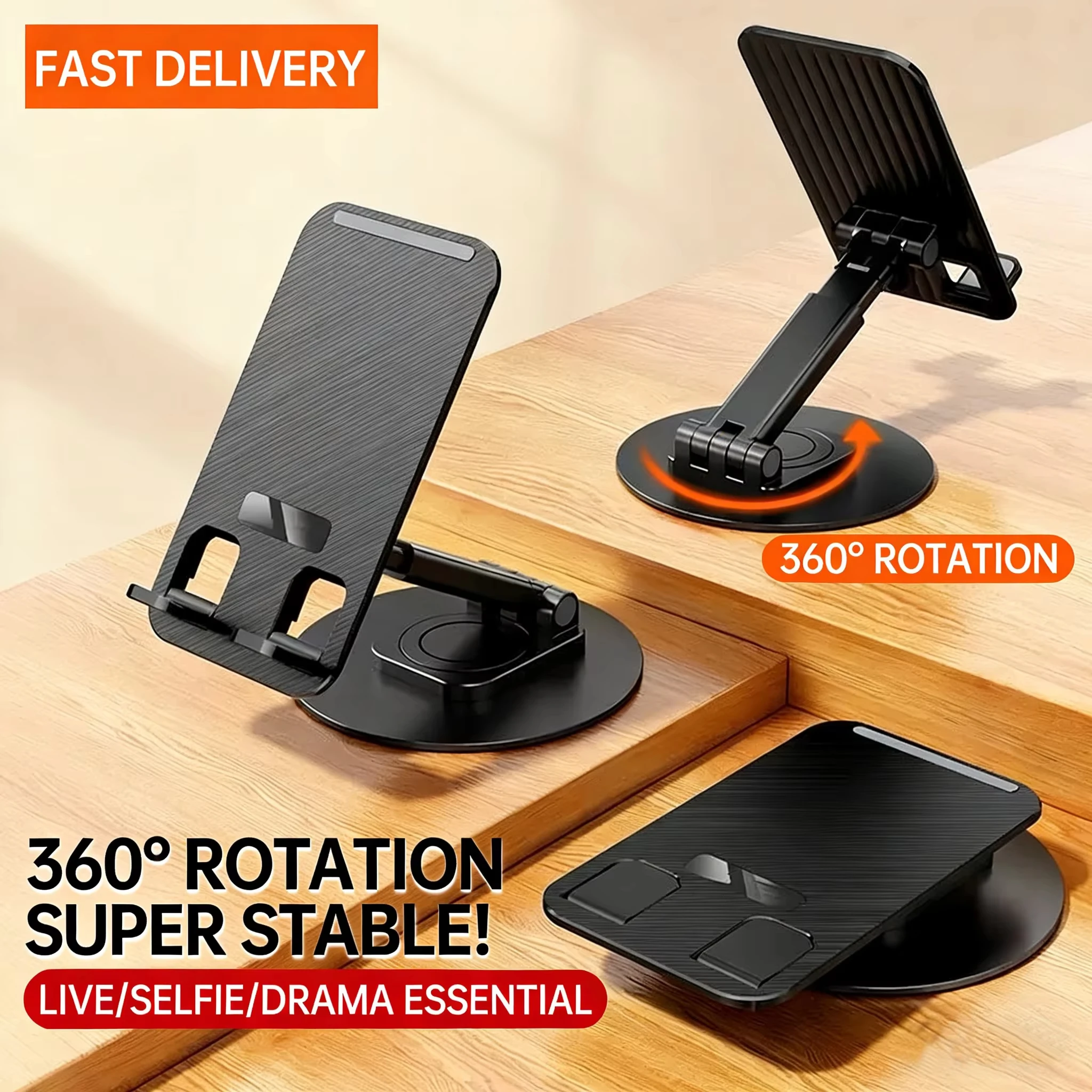 

Folding Cell Phone Stand Desktop Angle Height Adjustable Mobile Phone Holder for Desk Office Suppport Phone/Tablet Bracket