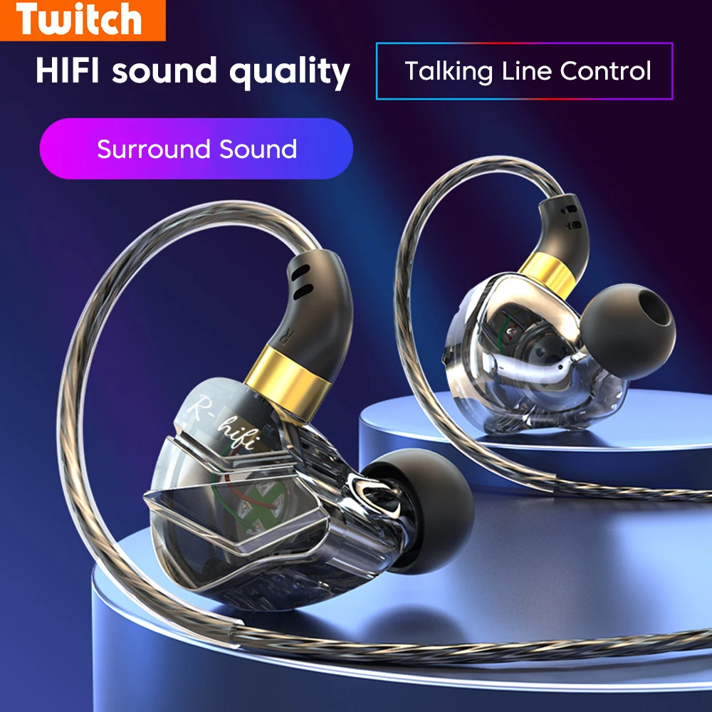3.5mm/tipo c fones de ouvido com fio alta fidelidade baixo fone de ouvido hd fone de ouvido gamer handsfree para xiaomi huawei samsung 3.5mm jack