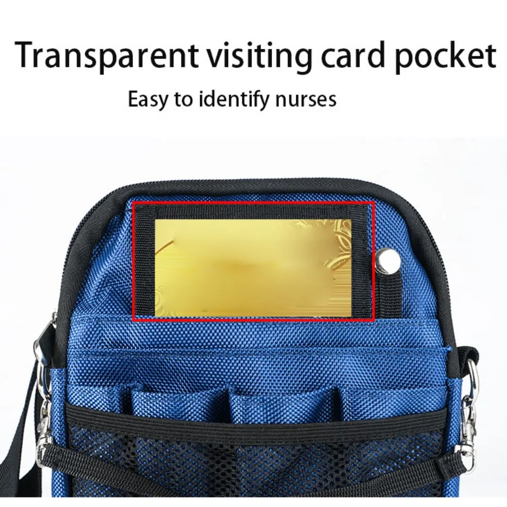 900D Nylon Nurse Pouch Multi Pocket Adjustable Nurse Tool Storage Bag Large Capacity Multiple Wearing Methods Nurse Waist Bag