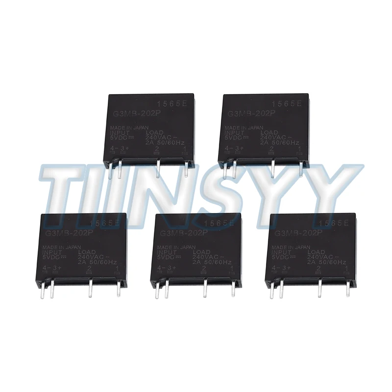 1Pcs 5V 12V 24V DC-AC Solid State Relay Module G3MB-202P G3MB 202P PCB SIP SSR AC 240V 2A Snubber Circuit Resistor Relay Switch