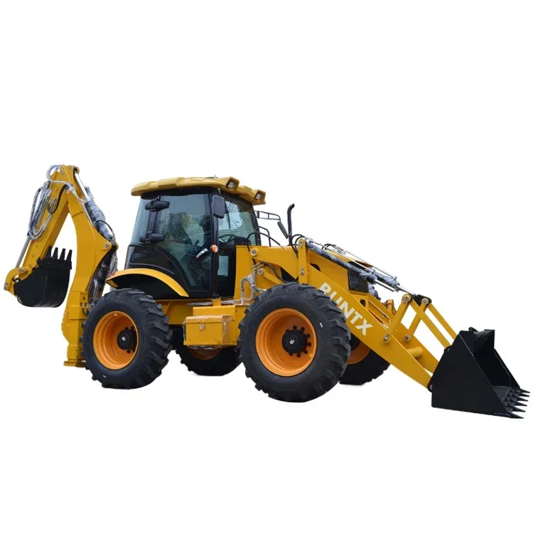 China Factory Epa Engine Wheel Loader Mini Backhoe Excavator Loader 4x4 Backhoe Loader For Sale