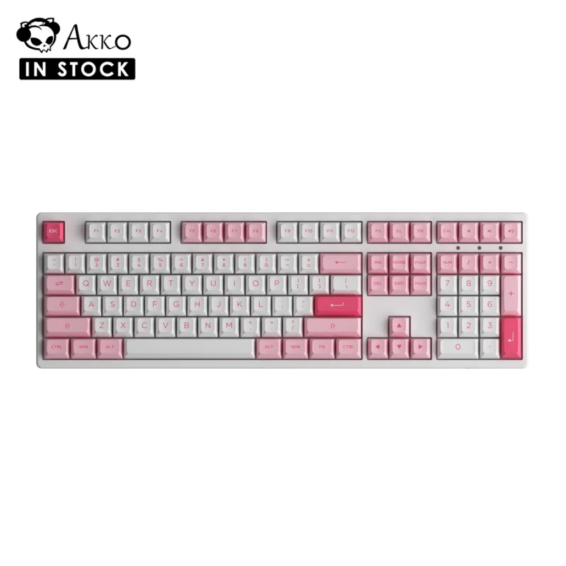 

Akko 3108FR Prunus Lannesiana Mechanical Keyboard 108 Keys Cherry Profile USB Type-C/2.4G Wireless Dual Mode PC Gaming Keyboard