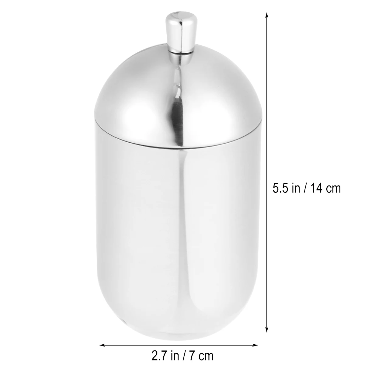 

Stainless Steel Swab Box Bathroom Storage Cans For Cotton Swabs Cosmetics Tea Container Organizer Simple Cotton