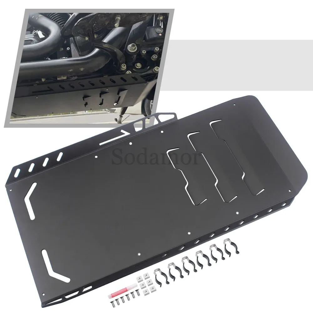 

Motorcycle Lower Engine Chassis Bottom Aluminium Alloy Black Fit For Harley Road Glide CVO/SE FLTRXSE 2023 2024 2025 Accessories