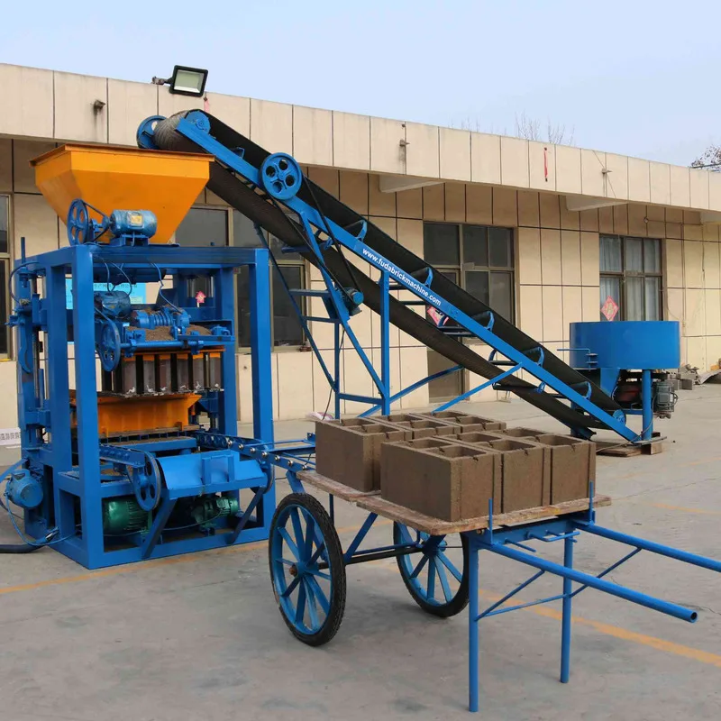 Brick Making Machine Small Scale Semi Automatic Building Material Concrete Interlock Cement Brick Making