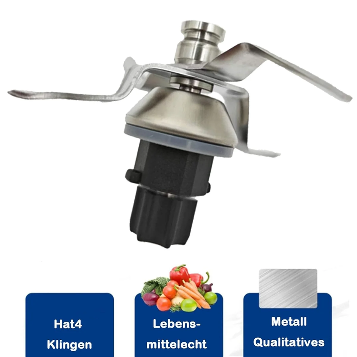 Stainless Steel Blender Blade for TM31 Food Processor Mixing Knife Replacement