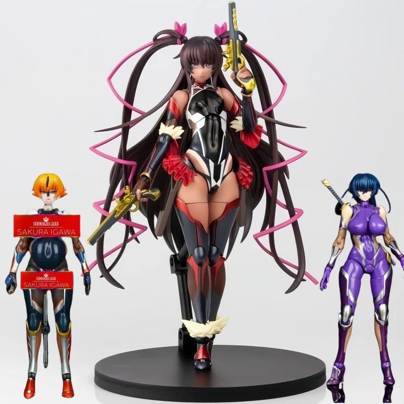 18cm Taimanin Asagi 3 figurka Mizuki Yukikaze Igawa Sakura Asagi figurka Anime peryferyjne zabawki kolekcjonerskie prezent figurka