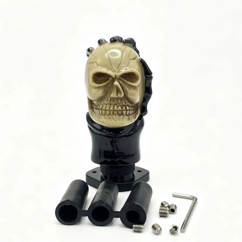 Skull Gear Shift Knob Universal Manual Automatic Car Shifter Stick Skeleton Head Handle Lever Truck SUV Interior