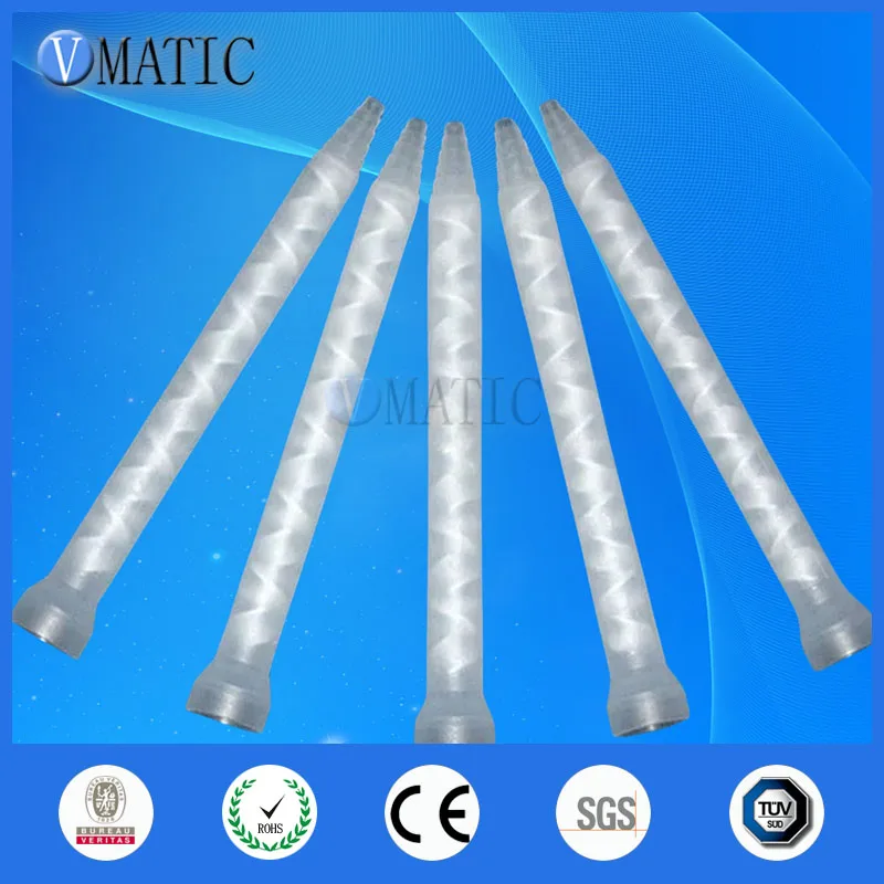 ‌MC10-12 Static Mixing Nozzle - Resin Static Mixer for Two-Part Epoxy Adhesives 10PCS/Bag High Flow & Durable Industrial Grade