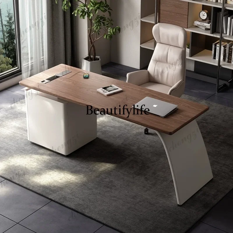 G153 Design Organiser Computer Desks Storage Shelf Wooden Adult Drawers Gaming Desk Notebook White Mesas De Computador Furniture