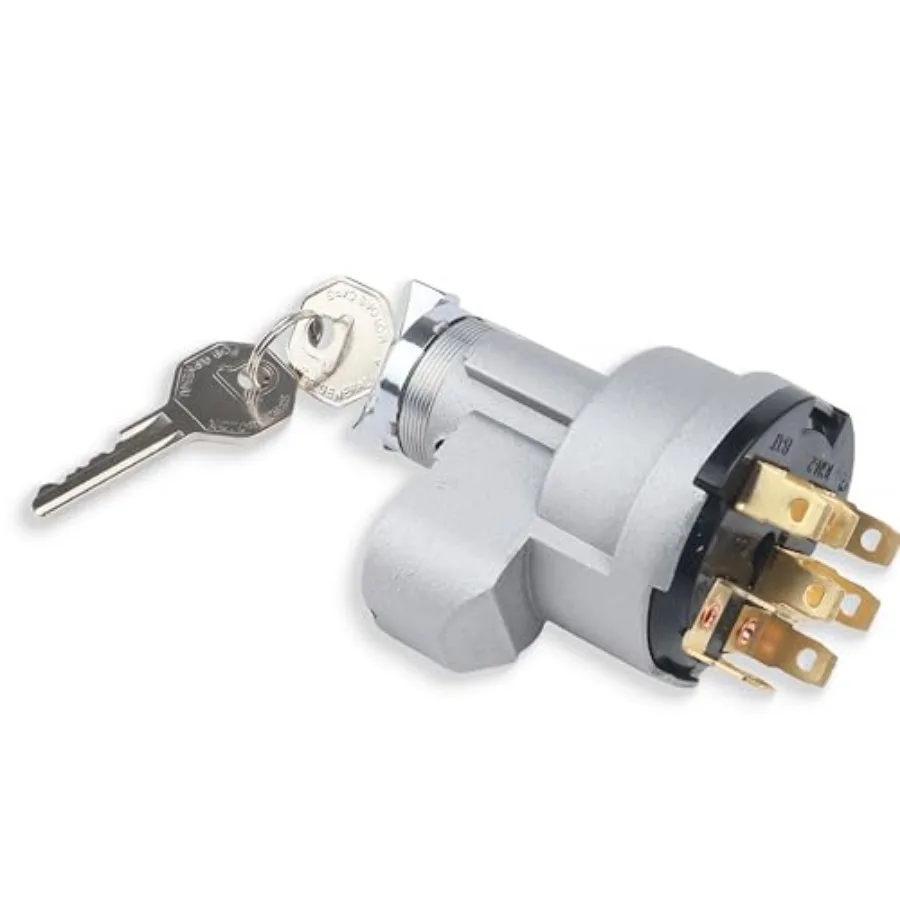 

Ignition Switch with Lock Cylinder and Keys Compatible with 1955-1956 Chevrolet 150 210 Bel Air Nomad for 1955-1956 GMC Trucks