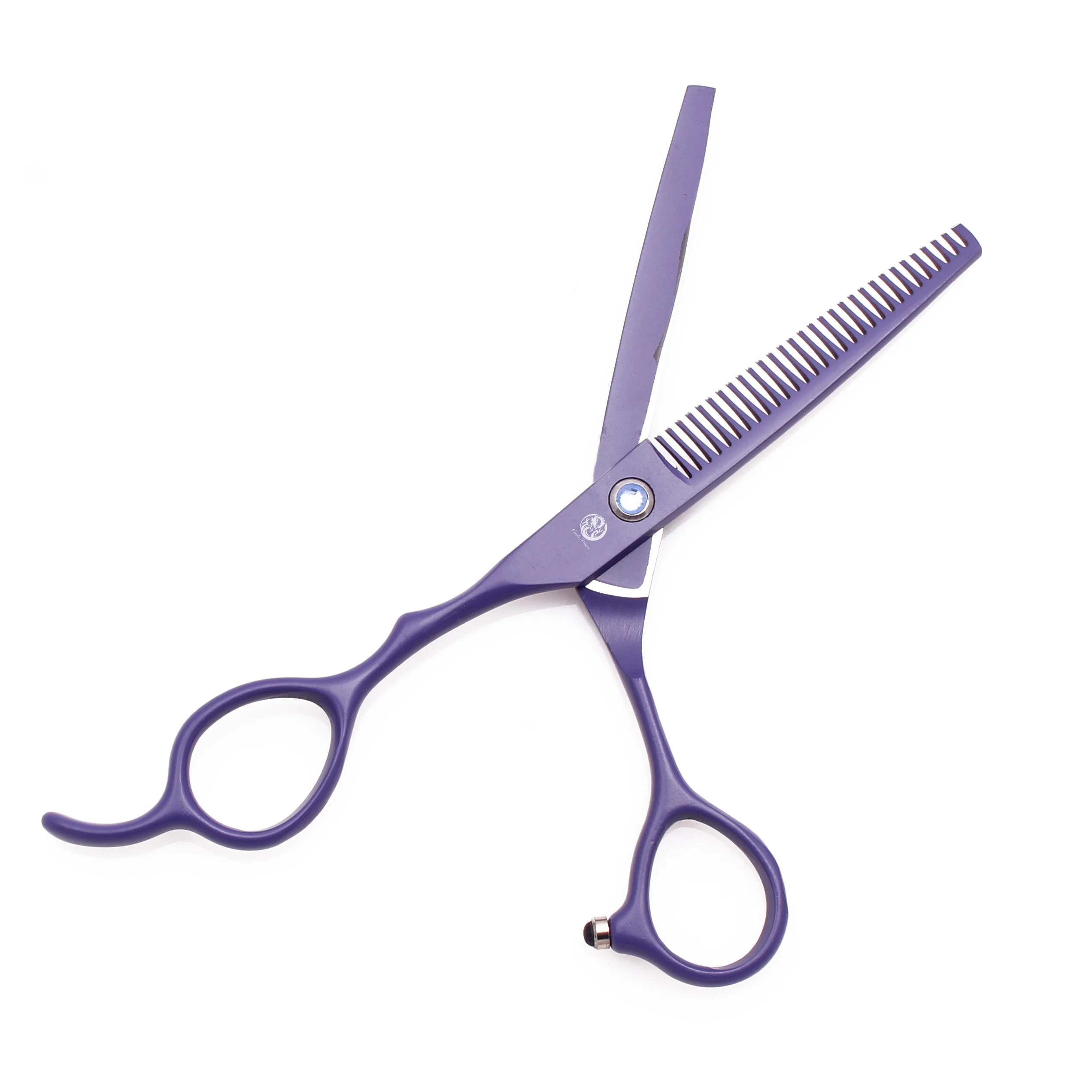 Friseurschere für Linkshänder 5,5" 6" Edelstahl 1 Stück Haarschere Rot Haarschneideschere Friseursalon Ausdünnungsschere Z8001 – Detail 4