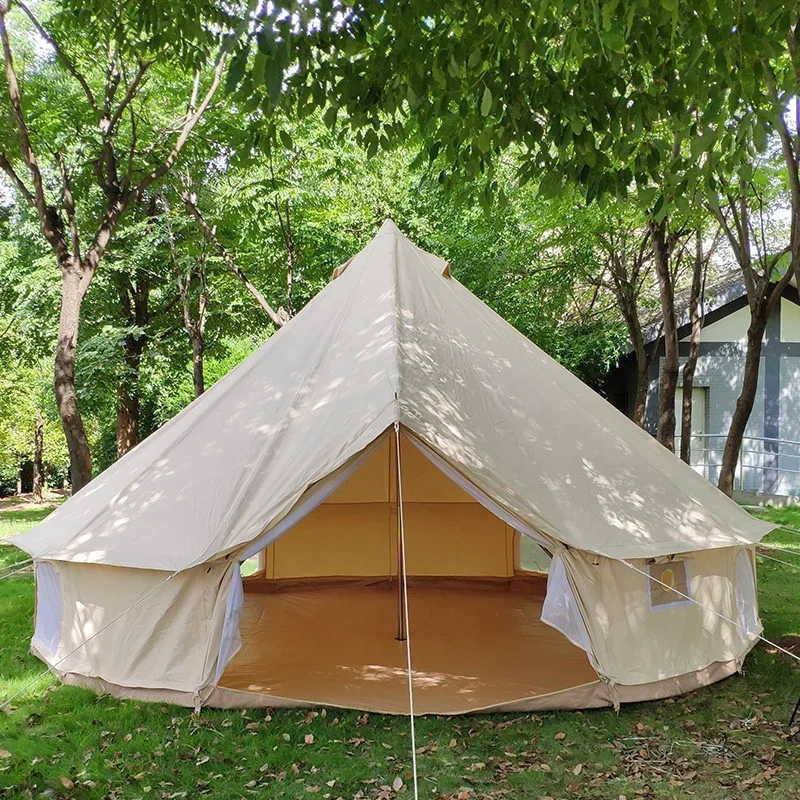 

High quality durable canvas hotel desert yurt pyramid tent for camping