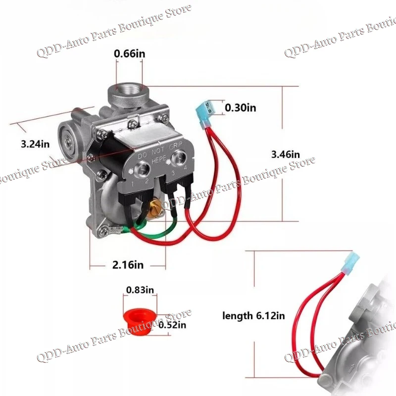 6-10 Galllon 93870 93844 93321 92078 BZA01C Gas Valve For Atwood RV Water Heater LP Propane Control Fits G6A-2E G6A-8E G10-3E