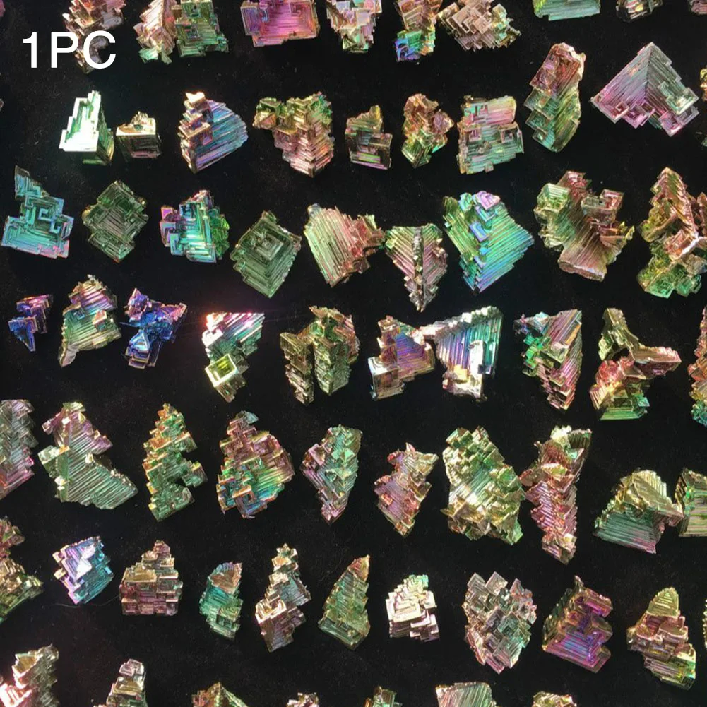 Rainbow Art Metal Stone Healing Bismuth Ore Specimen Rough Irregular Handcraft Natural Mineral Gem Home Decor Gift Rare