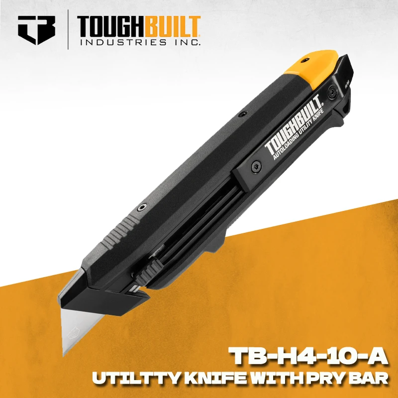 TOUGHBUILT TB-H4-10-A Auto-loading Utility Knife With Pry Bar Hand Tools Outdoor Tool Toughbuilt Utility Knife