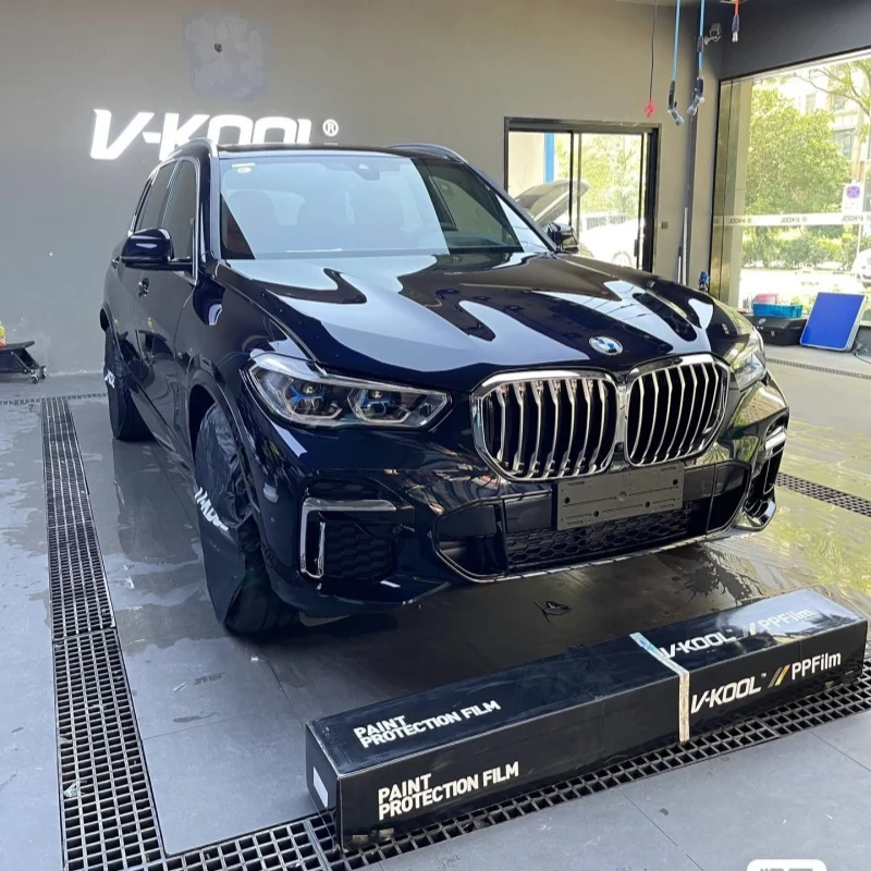 Pellicola protettiva per auto in TPU PPF trasparente lucido Fornitura in fabbrica Auto guarigione Antigraffio Funzioni a prova di raggi UV Qualità Vkool