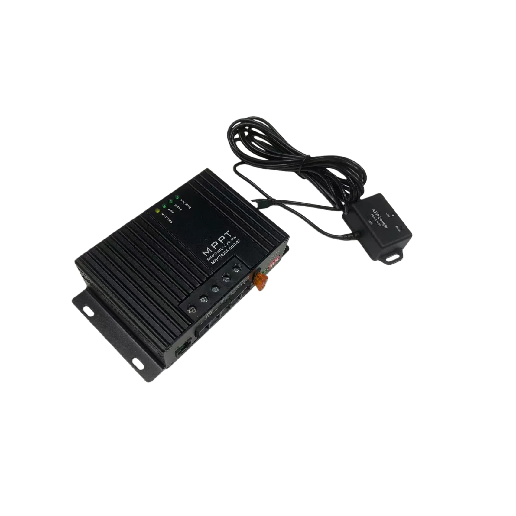 DC 12V Dual Battery Charging 25A Mppt Solar Charge Controller with Optional BT Module