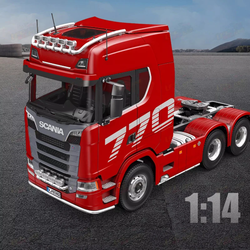 KABOLITE 770S 100 RC Tractor 1/14 6X6 RC Trailer Model RTR 2-Speed ​​Transmission Differential Lock Remote Control Truck Toy