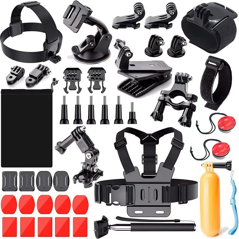 for Action Camera Accessories Kit  GoPro Hero 10 9 8 7 6 5 4 3 Sport Accessories Kit   Ant 4K Black Silver
